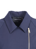 Fabiana Filippi Giacca Cropped Doppio Petto Manica Corta,Frescolana Tecnico Color Blu Notte
