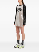 Palm Angels College Palm Sequin Mini Dress