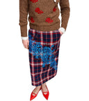 Essentiel Antwerp Kathee Blauw Rode Rok