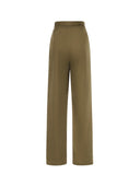 Saint Laurent Pantalon Droit Un Pli Twill Co