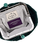 Max Mara Weekend Pasticcino Giochi Velvet Green Clutch Bag