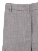 Fabiana Filippi Pantalone Ampi Alla Caviglia In Frescolana Color Roccia Melange