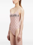 Palm Angels Paisley Print Criss Cross Swimsuit