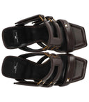 Elisabetta Franchi Brown Heeled Mule