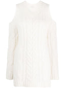 Parosh Parosh Off Shoulder Crochet Jumper