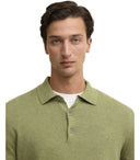 Barbour Pima Laurel Green Knitted Polo Shirt