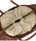 Dragon Diffusion Santa Cano Brown Basket Bag