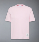 Thom Browne T-shirt met korte mouwen en engineered 4-bar-streep in klassiek piqué