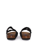 Birkenstock Arizona Sfb Black, Nubuck Leather, S