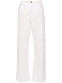 Parosh Guff Sequin Embellished Straight Jeans