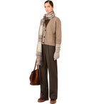 Pantaloni Max Mara Weekend Petra Marrone