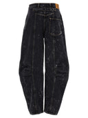 Rotate Birger Christensen 'Washed Twill Wide' Jeans