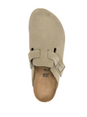 Birkenstock Boston Faded Khaki, Suede Leather