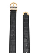 Khaite Bambi Skinny Belt With Gold Hardware