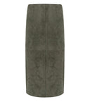 Max Mara Weekend Pala Khaki Midi Skirt