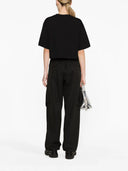 Balmain bijgesneden t -shirt met afdrukken