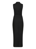 Calvin Klein Robe à la cheville Jacquard Ruffled