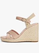 Tommy Hilfiger Satin Espadrillas Sandalen mit Plateau