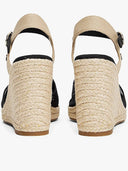 Tommy Hilfiger Satin Espadrillas Sandalen mit Plateau