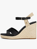 Tommy Hilfiger Satin Espadrillas Sandalen mit Plateau