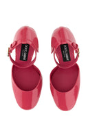 Błyszczące skórzane pompy Dolce & Gabbana