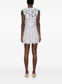 Self Portrait Blue Fine Lace Mini Dress