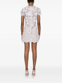 Self Portrait Lilac Lace Mini Dress