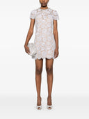 Self Portrait Lilac Lace Mini Dress