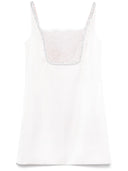 Auto -ritratto Mini abito di raso rosa in raso