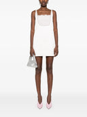 Auto -ritratto Mini abito di raso rosa in raso