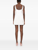 Auto -ritratto Mini abito di raso rosa in raso