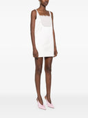 Auto -ritratto Mini abito di raso rosa in raso