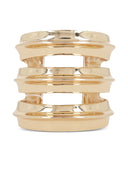 Doppio bracciale scolpito in oro autoritratto