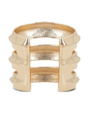 Doppio bracciale scolpito in oro autoritratto