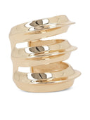 Doppio bracciale scolpito in oro autoritratto