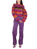ROTATE BIRGER Christensen Crewneck Sweater z logo