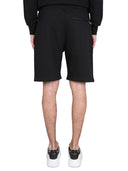 Alexander Mc Queen Bermuda Shorts With Graffiti Logo Print