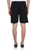 Alexander Mc Queen Bermuda Shorts With Selvedge Logo Band