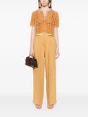Forte Forte Cablé Lux Handmade Crocheted Cropped Polo