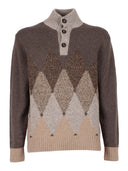 Ballantyne T Neck Pullover Button