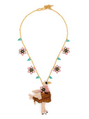 Strong Strong Long Beads Necklace with an animal element