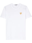 Koszulka Comme Des Garçons Play U T Shirt ze złotym emblematem