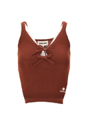 Top in maglia all'uncinetto Shushu Tong