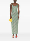 Oseree Shiny Stripes Long Dress