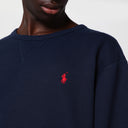 Polo Ralph Lauren Navy Cotton Crew Neck Spetshirt