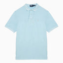 Polo Ralph Lauren Sky Blue Piqué Polo Shirt With Logo