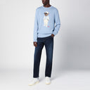 Polo Ralph Lauren Polo Bear Jumper en algodón azul claro