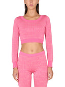 Moschino Short Allover Logo Pullover