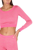 Moschino Short Allover Logo Pullover
