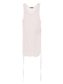 Ann Demeulemeester Borisは、トリミングされたタンクトップをしわにしました